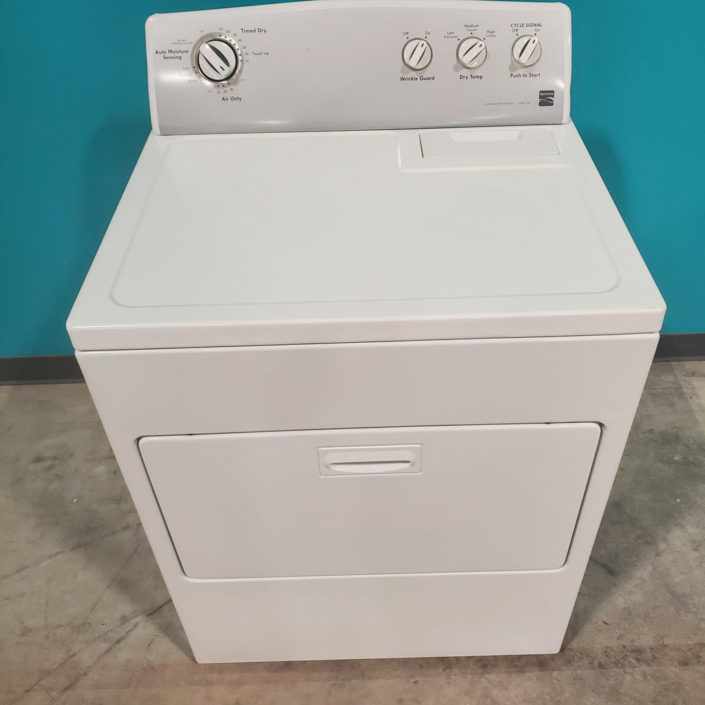 Pictures of Kenmore White Electric Dryer with Hamper Door and Advanced Moisture Sensing - Certified Refurbished - Neu Appliance Outlet - Discount Appliance Outlet in Austin, Tx