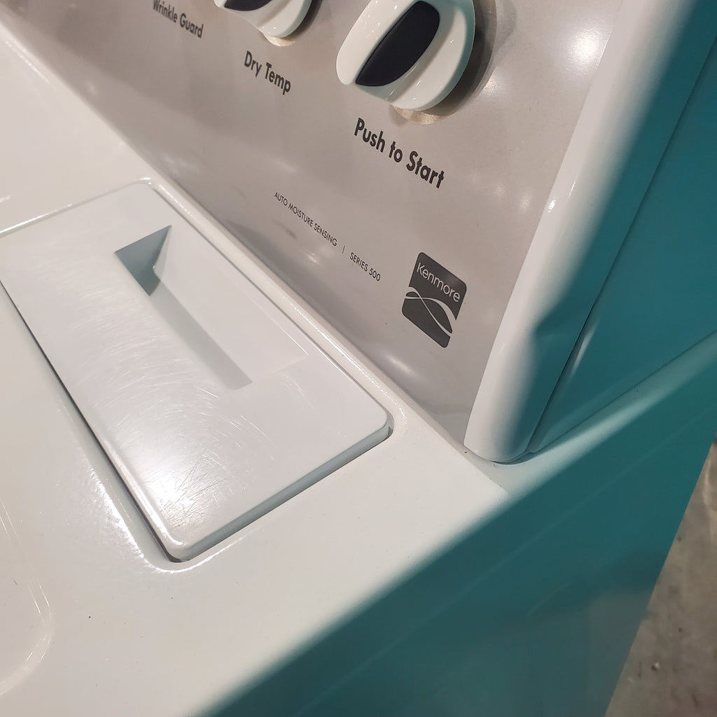Pictures of Kenmore White Electric Dryer with Hamper Door and Advanced Moisture Sensing - Certified Refurbished - Neu Appliance Outlet - Discount Appliance Outlet in Austin, Tx