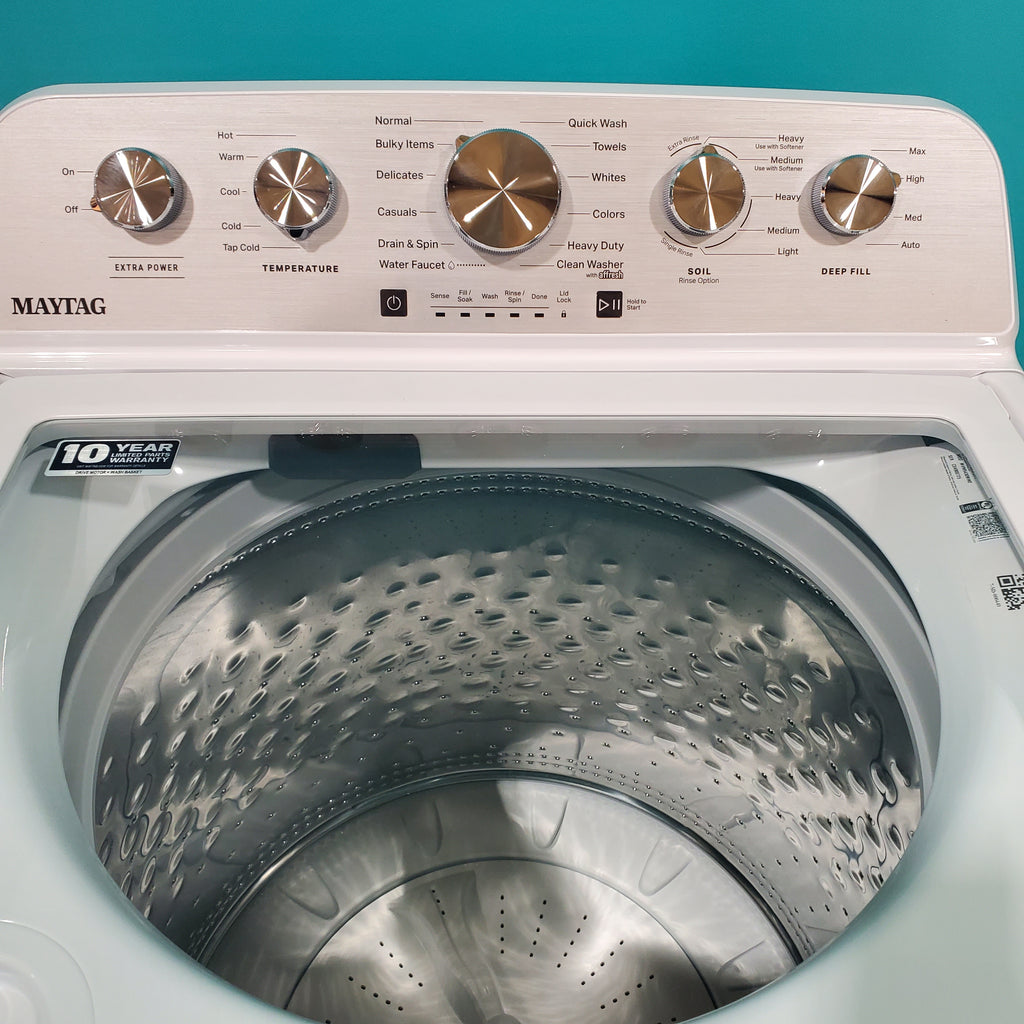 Pictures of Top Load Maytag 4.8 cu ft Power Impeller Washer with Extra Power Option and Deep Fill - Scratch & Dent - Minor - Neu Appliance Outlet - Discount Appliance Outlet in Austin, Tx