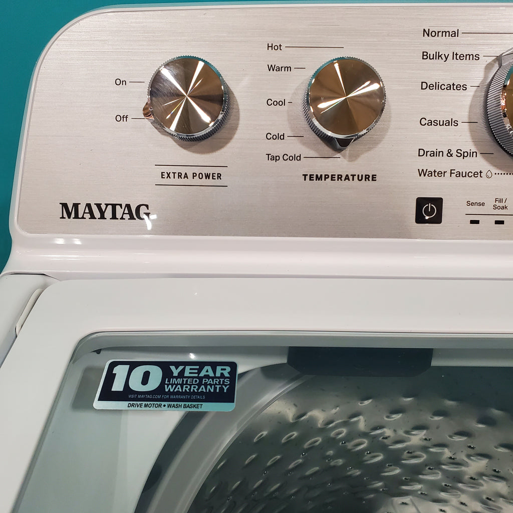 Pictures of Top Load Maytag 4.8 cu ft Power Impeller Washer with Extra Power Option and Deep Fill - Scratch & Dent - Minor - Neu Appliance Outlet - Discount Appliance Outlet in Austin, Tx