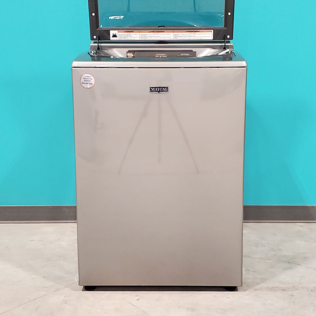 Pictures of Metallic Slate Maytag 5.3 cu. ft. Smart Capable ENERGY STAR Top Load Washing Machine with Extra Power - Scratch & Dent - Minor - Neu Appliance Outlet - Discount Appliance Outlet in Austin, Tx