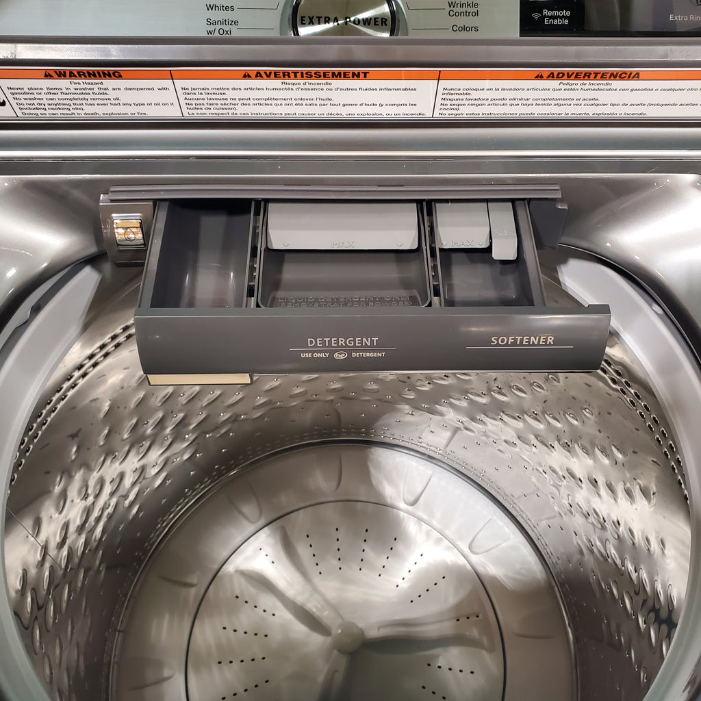 Pictures of Metallic Slate Maytag 5.3 cu. ft. Smart Capable ENERGY STAR Top Load Washing Machine with Extra Power - Scratch & Dent - Minor - Neu Appliance Outlet - Discount Appliance Outlet in Austin, Tx