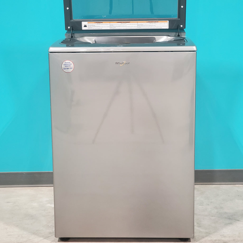 Pictures of Whirlpool Chrome Shadow 5.2 - 5.3 cu. ft. ENERGY STAR Top Load Washer with 2 in 1 Removable Agitator and Load & Go™ dispenser - Scratch & Dent - Moderate - Neu Appliance Outlet - Discount Appliance Outlet in Austin, Tx