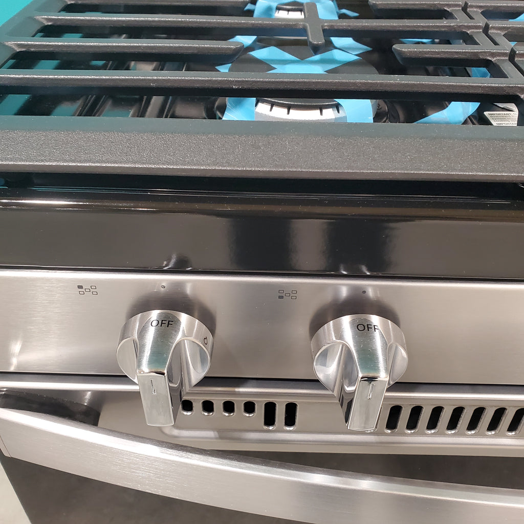 Pictures of Whirlpool Fingerprint Resistant Stainless Steel 5.0 cu ft 5 in 1 Air Fry Gas Range with Frozen Bake Technology and Fan Convection Cooking - Open Box - Neu Appliance Outlet - Discount Appliance Outlet in Austin, Tx