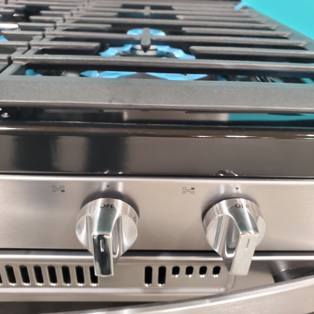 Pictures of Whirlpool Fingerprint Resistant Stainless Steel 5.0 cu ft 5 in 1 Air Fry Gas Range with Frozen Bake Technology and Fan Convection Cooking - Open Box - Neu Appliance Outlet - Discount Appliance Outlet in Austin, Tx