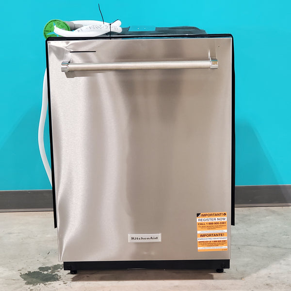 24 in. PrintShield Stainless Steel ENERGY STAR KitchenAid Top Control Dishwasher with FreeFlex Third Rack KDTM404KPS - Scratch & Dent - Minor