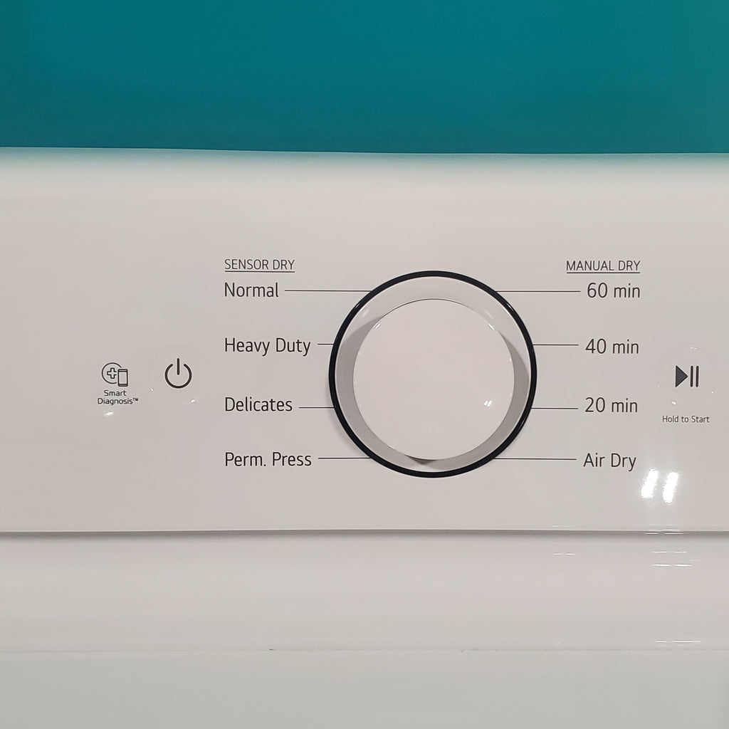 Pictures of ENERGY STAR LG 4.1 cu. ft. Top Load Washing Machine with 4-Way Agitator and ENERGY STAR LG 7.3 cu. ft. Electric Dryer with Smart Diagnosis - Open Box - Neu Appliance Outlet - Discount Appliance Outlet in Austin, Tx