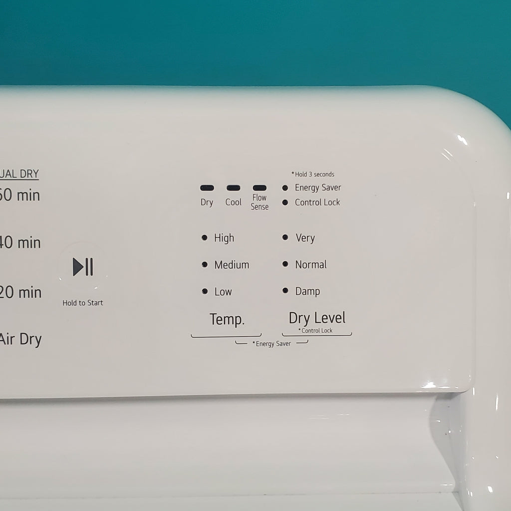 Pictures of ENERGY STAR LG 4.1 cu. ft. Top Load Washing Machine with 4-Way Agitator and ENERGY STAR LG 7.3 cu. ft. Electric Dryer with Smart Diagnosis - Open Box - Neu Appliance Outlet - Discount Appliance Outlet in Austin, Tx