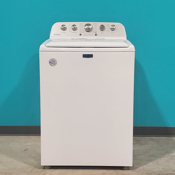 Maytag Top Load 4.5 cu ft Agitator Washer with Extra Power Option, Deep Fill Option and Built-in Water Faucet MVW5035MW - Scratch & Dent - Minor