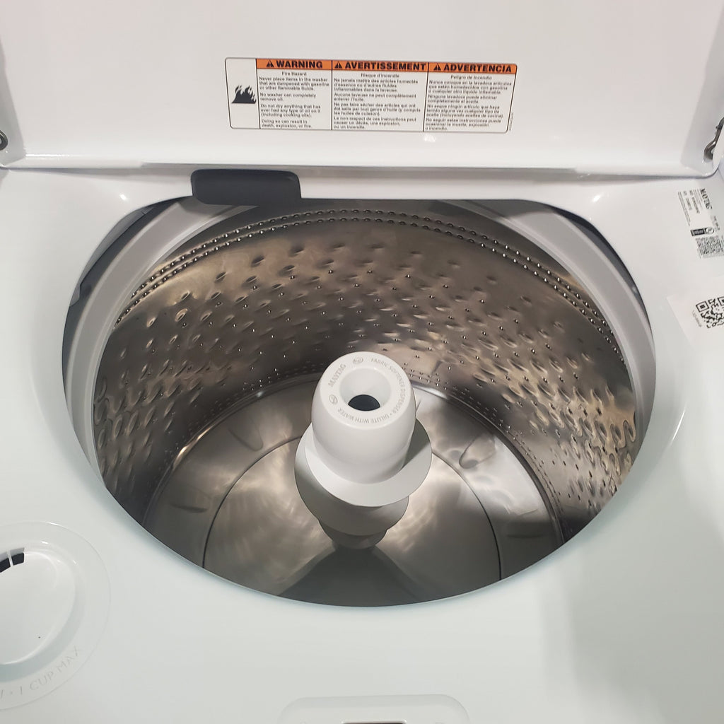 Pictures of Maytag Top Load 4.5 cu ft Agitator Washer with Extra Power Option, Deep Fill Option and Built-in Water Faucet MVW5035MW - Scratch & Dent - Minor - Neu Appliance Outlet - Discount Appliance Outlet in Austin, Tx