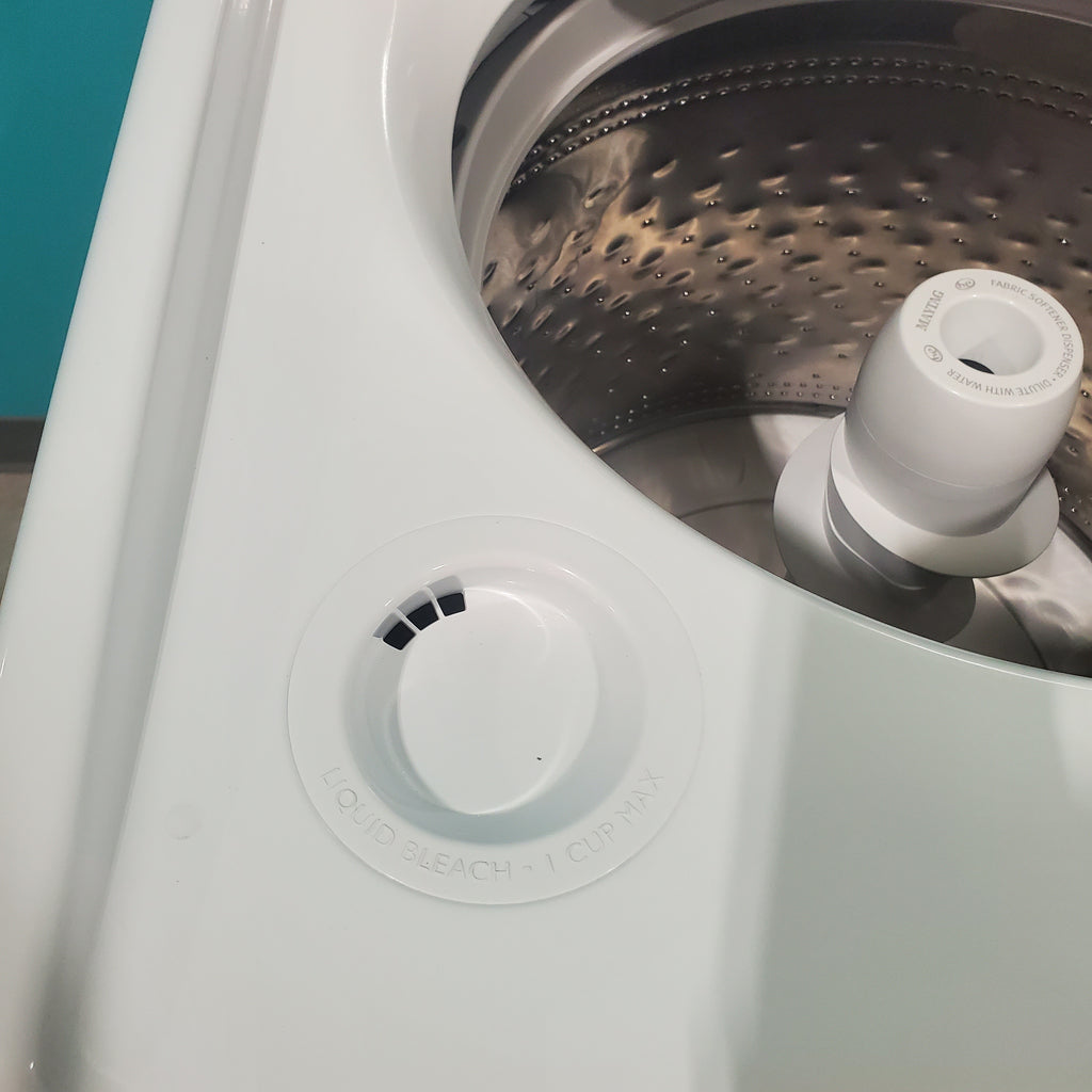 Pictures of Maytag Top Load 4.5 cu ft Agitator Washer with Extra Power Option, Deep Fill Option and Built-in Water Faucet MVW5035MW - Scratch & Dent - Minor - Neu Appliance Outlet - Discount Appliance Outlet in Austin, Tx