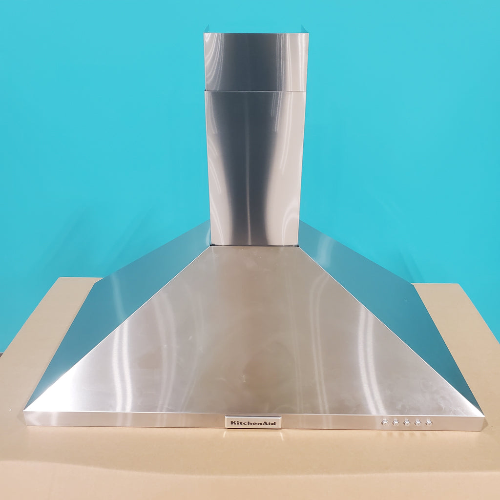 Pictures of Kitchenaid Stainless Steel 36" Wall-Mount, 3-Speed Canopy Hood KVWB406DSS - Open Box - Neu Appliance Outlet - Discount Appliance Outlet in Austin, Tx