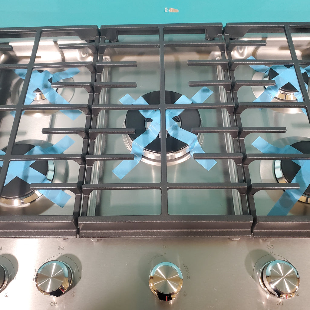 Pictures of Kitchenaid Stainless Steel 30" 5-Burner Gas Cooktop with 17,000 BTU Professional Dual Ring Burner KCGS550ESS - Open Box - Neu Appliance Outlet - Discount Appliance Outlet in Austin, Tx