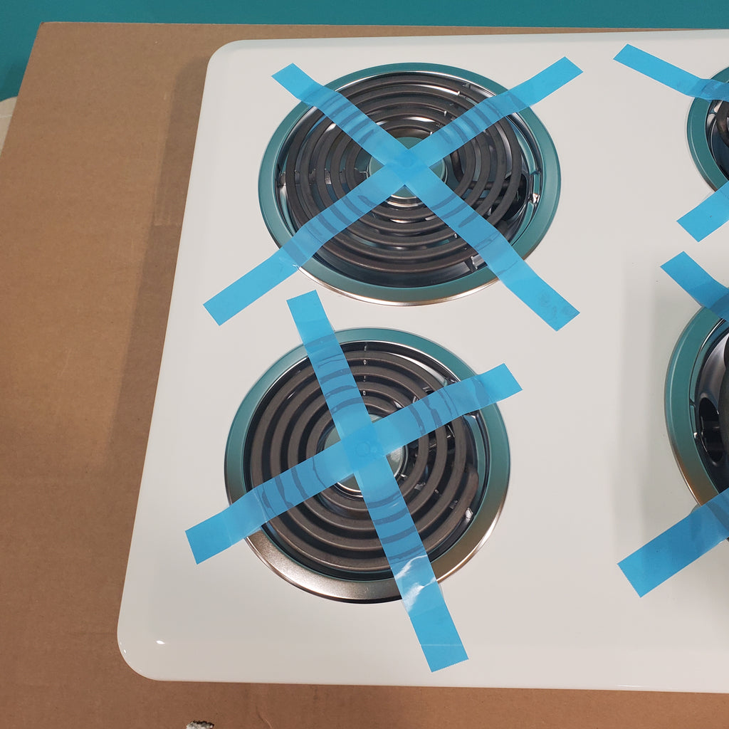 Pictures of Whirlpool Electric 30" 4 Burner Cooktop with Hot Surface Indicator Light WCC31430AW - Open Box - Neu Appliance Outlet - Discount Appliance Outlet in Austin, Tx