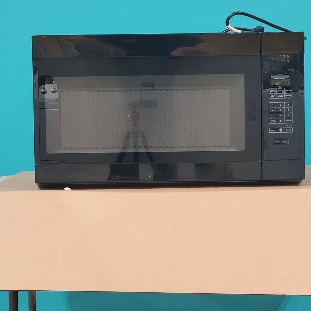 Pictures of Amana Black 1.6 cu. ft. Over the Range Microwave AMV2307PFB - Open Box - Neu Appliance Outlet - Discount Appliance Outlet in Austin, Tx