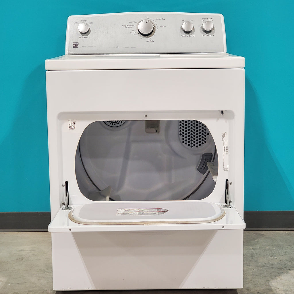 Pictures of Kenmore Top Load 4.2 cu ft Capacity Washing Machine with Triple Action Agitator with Deep Fill Option and ENERGY STAR Kenmore 7.4 cu. ft. Electric Dryer with Auto-Dry - Certified Refurbished - Neu Appliance Outlet - Discount Appliance Outlet in Austin, Tx