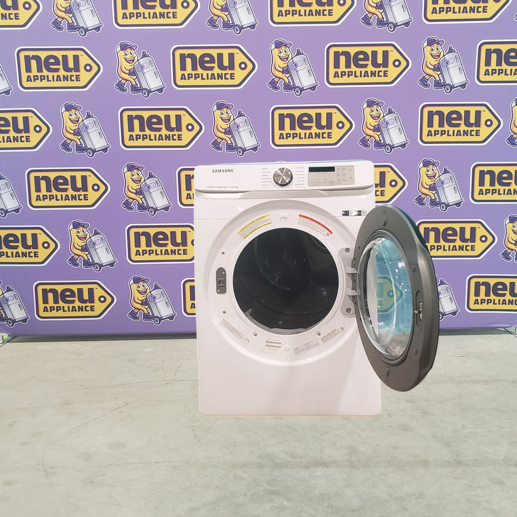 Pictures of Samsung 7.5 cu. ft. Front Load Gas Dryer with Steam DVG45B6300W - Scratch & Dent - Moderate - Neu Appliance Outlet - Discount Appliance Outlet in Austin, Tx
