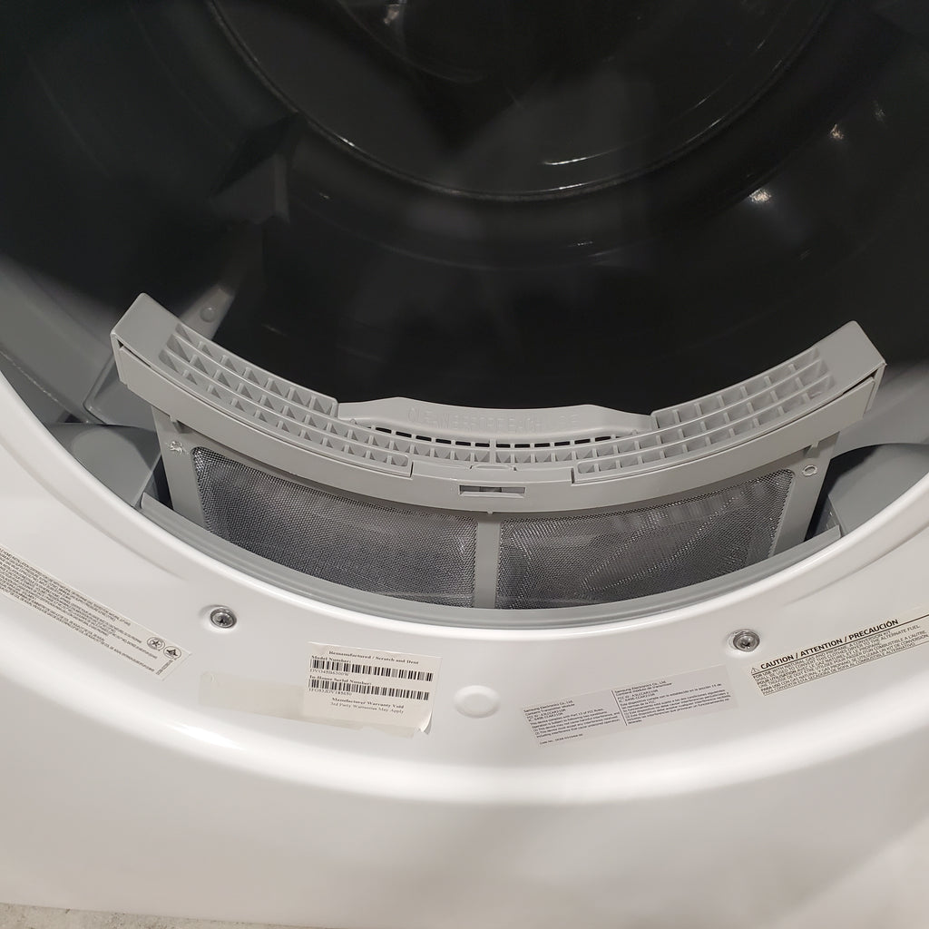 Pictures of Samsung 7.5 cu. ft. Front Load Gas Dryer with Steam DVG45B6300W - Scratch & Dent - Moderate - Neu Appliance Outlet - Discount Appliance Outlet in Austin, Tx