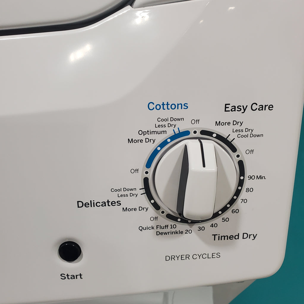 Pictures of GE 3.8 cu. ft. Laundry Center Washer and 5.9 cu. ft. Electric Dryer with Electro-Mechanical Rotary Dial Controls GUD27ESSMWW - Open Box - Neu Appliance Outlet - Discount Appliance Outlet in Austin, Tx