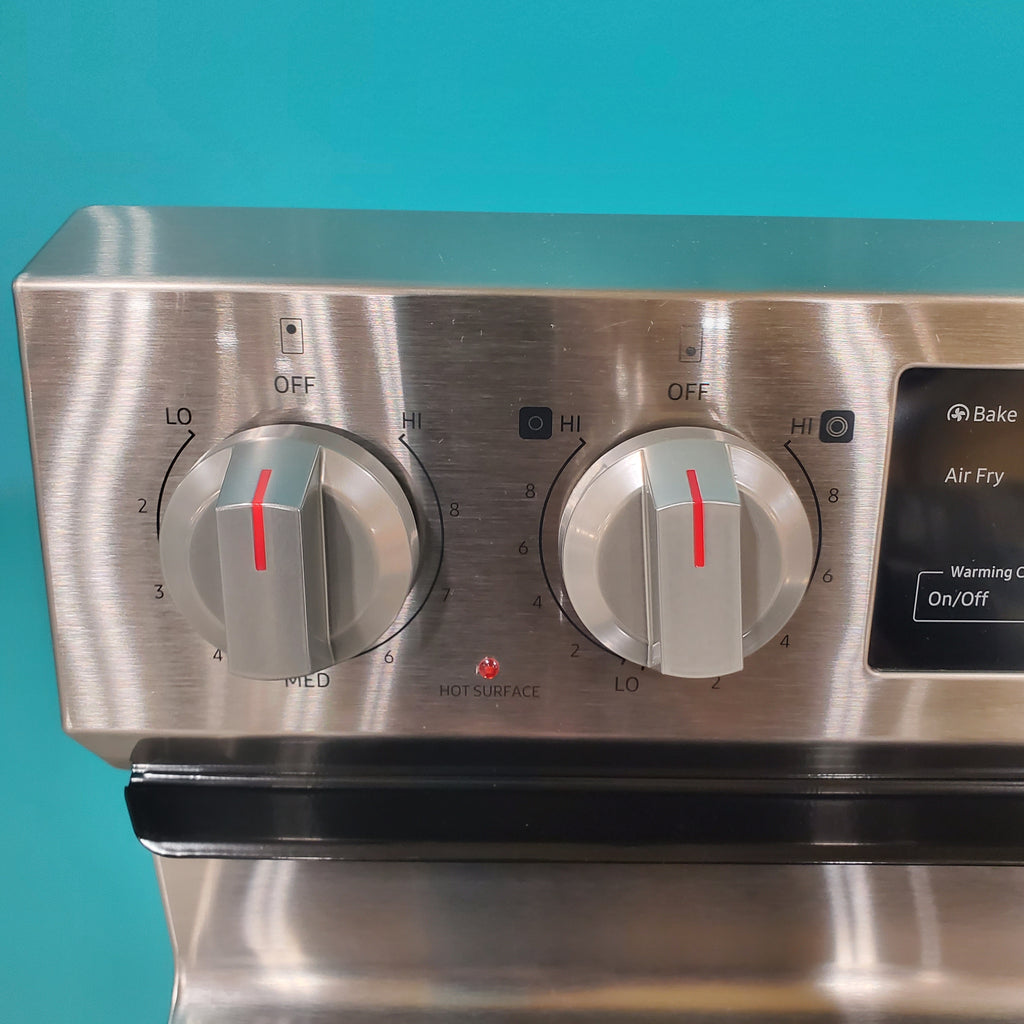 Pictures of Samsung 6.3 cu. ft. Smart Freestanding Electric Range with No-Preheat Air Fry & Convection in Stainless Steel - Open Box - Neu Appliance Outlet - Discount Appliance Outlet in Austin, Tx
