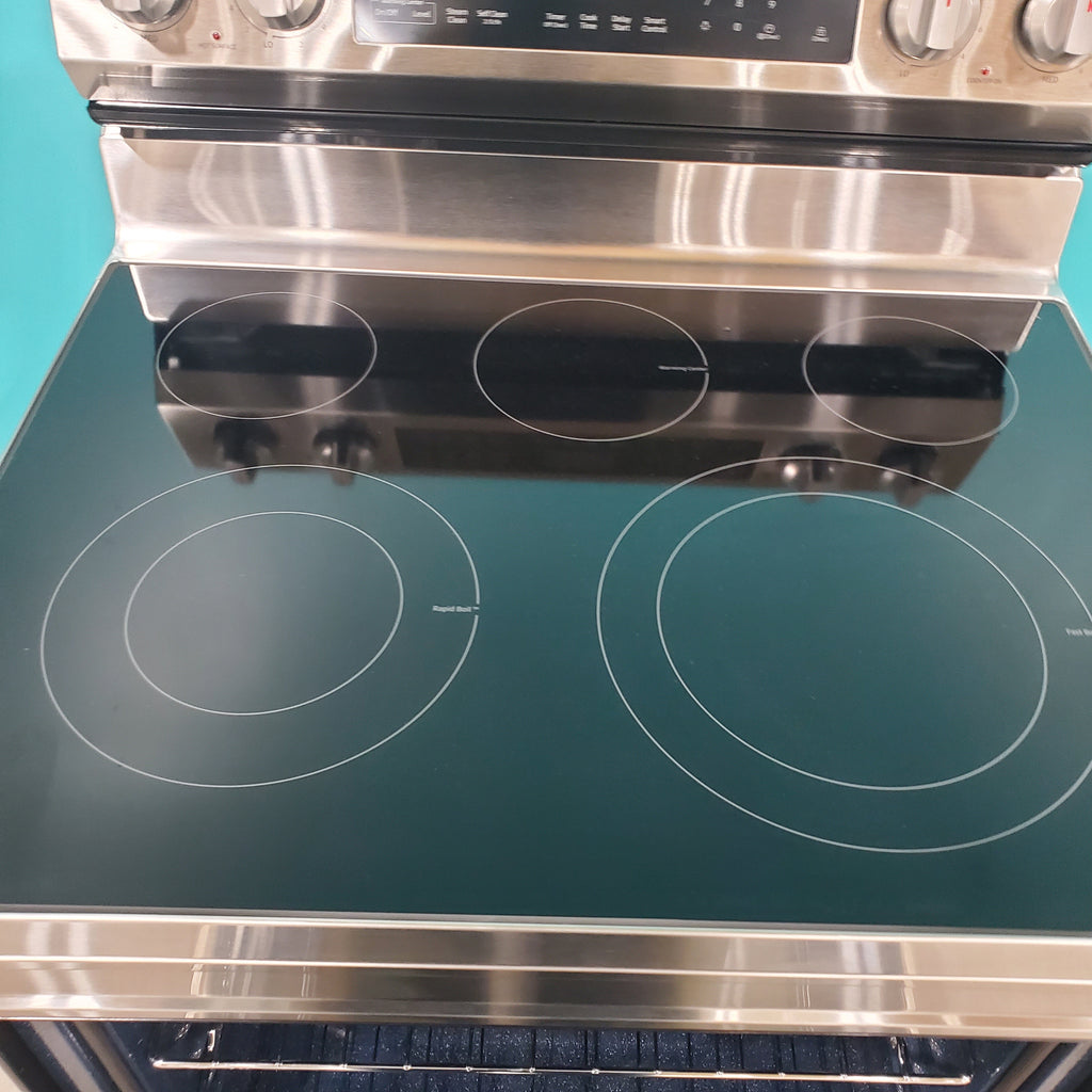 Pictures of Samsung 6.3 cu. ft. Smart Freestanding Electric Range with No-Preheat Air Fry & Convection in Stainless Steel - Open Box - Neu Appliance Outlet - Discount Appliance Outlet in Austin, Tx