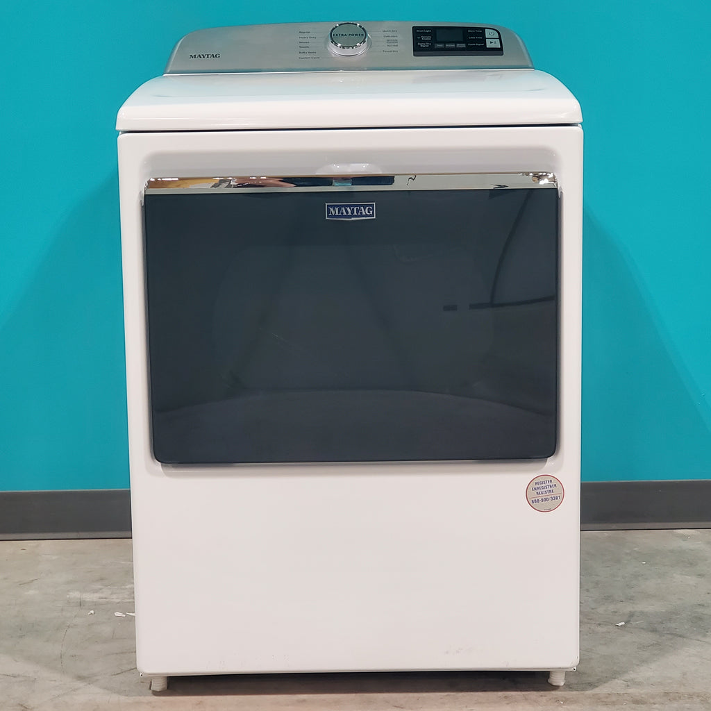Pictures of Maytag 4.7 cu. ft. Smart Top Load Washing Machine with Extra Power Button and Deep Fill option MVW6230HW and Smart 7.4 cu. ft. Electric Dryer with Extra Power and Advanced Moisture Sensing MED6230HW - Neu Appliance Outlet - Discount Appliance Outlet in Austin, Tx