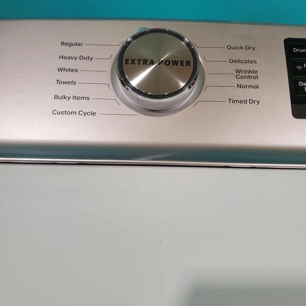 Pictures of Maytag 4.7 cu. ft. Smart Top Load Washing Machine with Extra Power Button and Deep Fill option MVW6230HW and Smart 7.4 cu. ft. Electric Dryer with Extra Power and Advanced Moisture Sensing MED6230HW - Neu Appliance Outlet - Discount Appliance Outlet in Austin, Tx