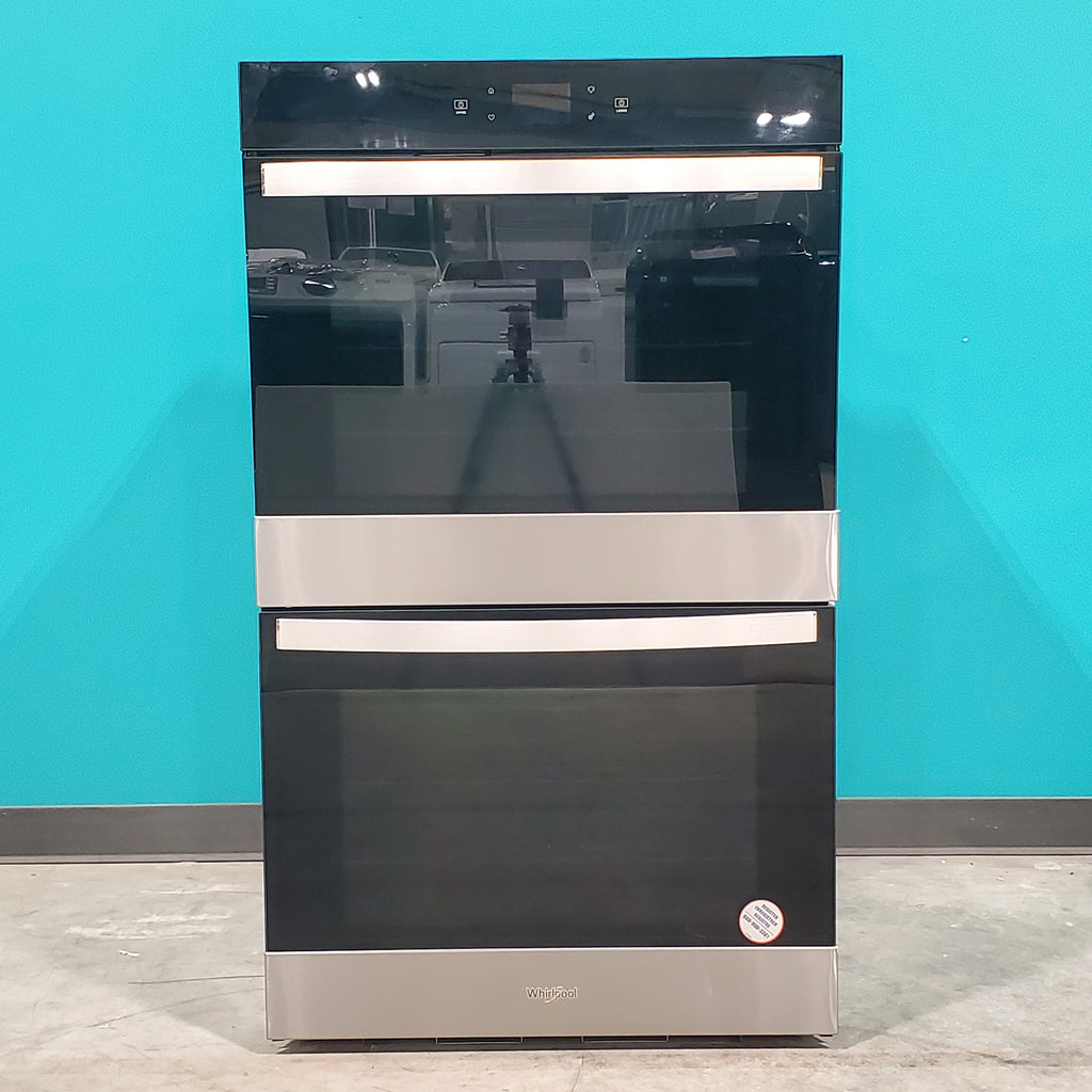 Pictures of Whirlpool Stainless Steel 10.0 Total Cu. Ft. Smart Double Wall Oven with Air Fry When Connected and 6-in-1 Wall Oven with Fan Convection WOED5030LZ - Open Box - Neu Appliance Outlet - Discount Appliance Outlet in Austin, Tx