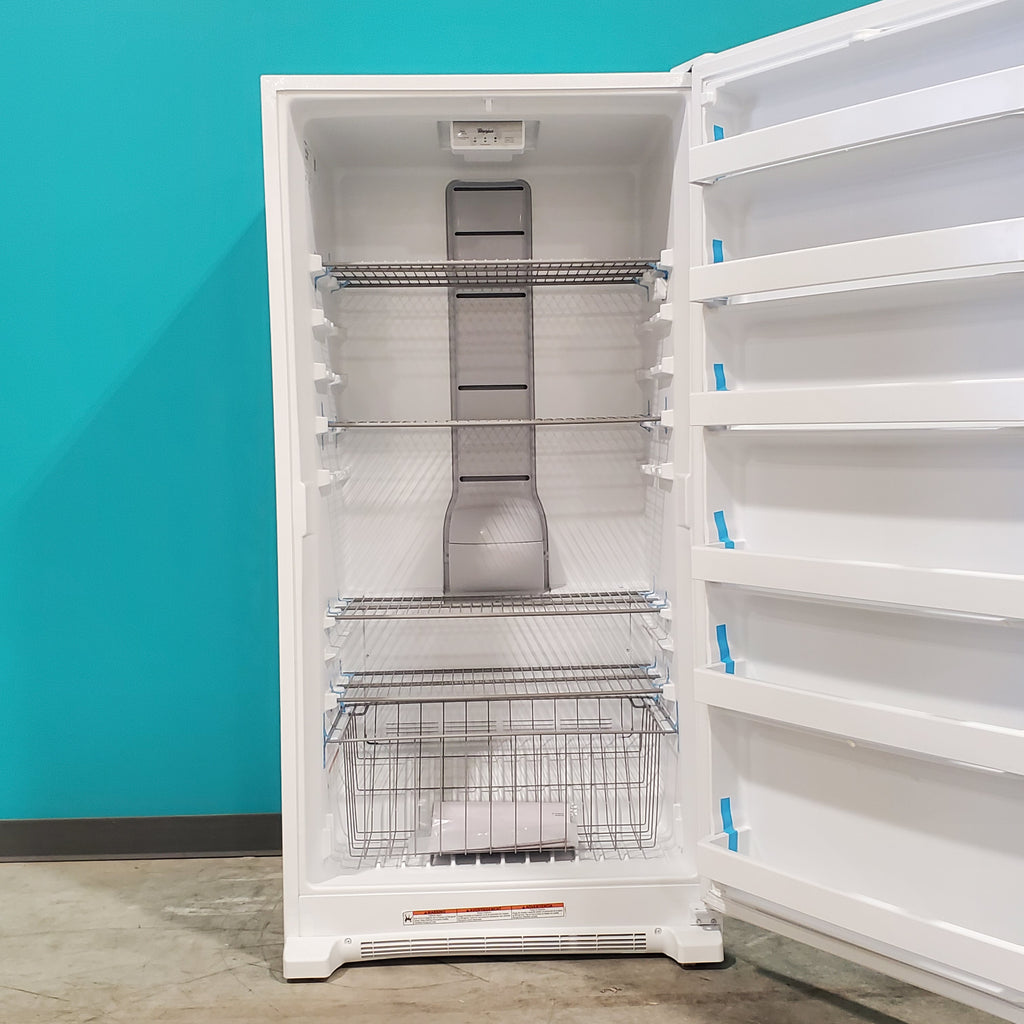 Pictures of Whirlpool 20 cu. ft. Upright Freezer with LED Lighting with Fast Freeze WZF34X20DW - Open Box - Neu Appliance Outlet - Discount Appliance Outlet in Austin, Tx