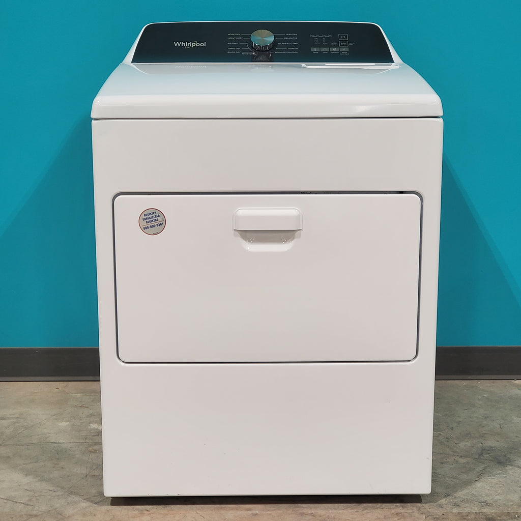 Pictures of Whirlpool 4.7–4.8 Cu. Ft. Top Load Washer with 2 in 1 Removable Agitator and Built-In Water Faucet and 7.0 Cu. Ft. Top Load Electric Moisture Sensing Dryer with Wrinkle Shield™ Option - Open Box - Neu Appliance Outlet - Discount Appliance Outlet in Austin, Tx