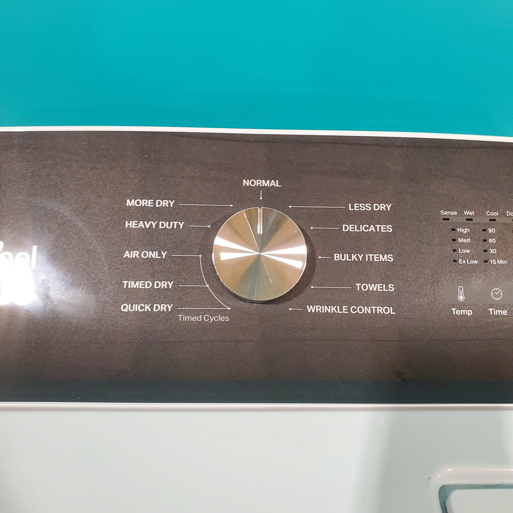 Pictures of Whirlpool 4.7–4.8 Cu. Ft. Top Load Washer with 2 in 1 Removable Agitator and Built-In Water Faucet and 7.0 Cu. Ft. Top Load Electric Moisture Sensing Dryer with Wrinkle Shield™ Option - Open Box - Neu Appliance Outlet - Discount Appliance Outlet in Austin, Tx