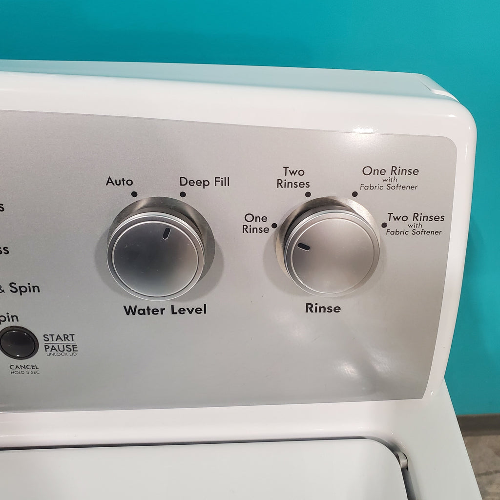 Pictures of Kenmore Top Load 4.2 cu ft Capacity Washing Machine with Triple Action Agitator with Deep Fill Option and ENERGY STAR Kenmore 7.4 cu. ft. Electric Dryer with Auto-Dry - Certified Refurbished - Neu Appliance Outlet - Discount Appliance Outlet in Austin, Tx