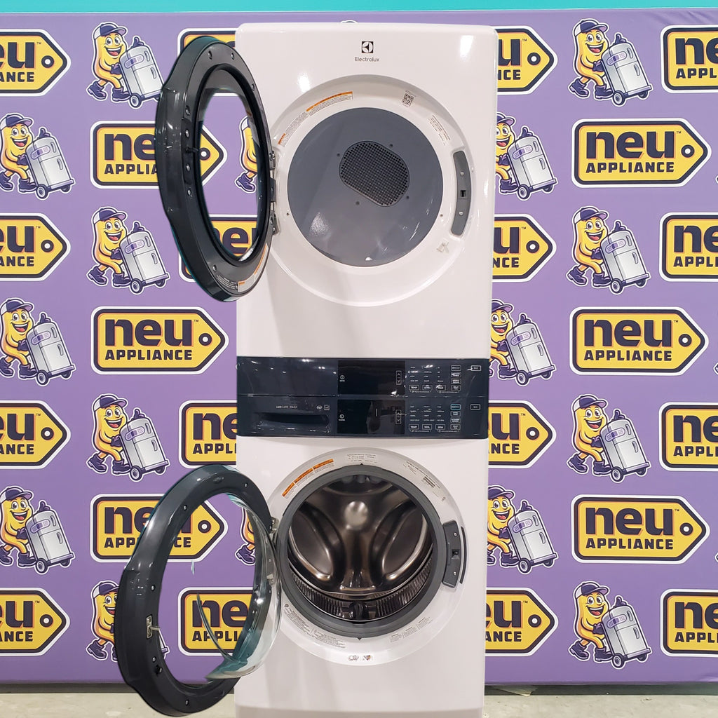 Pictures of Electrolux 300 Series Laundry Tower Single Unit Washer & Electric Dryer with LuxCare® Wash System ELTE7300AW - Scratch & Dent - Minor - Neu Appliance Outlet - Discount Appliance Outlet in Austin, Tx