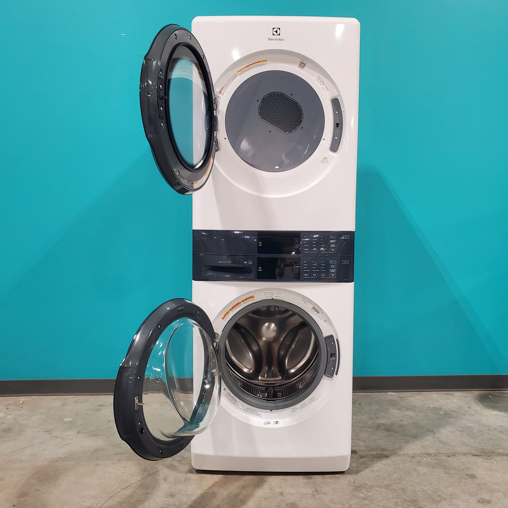Pictures of Electrolux 300 Series Laundry Tower Single Unit Washer & Electric Dryer with LuxCare® Wash System ELTE7300AW - Scratch & Dent - Minor - Neu Appliance Outlet - Discount Appliance Outlet in Austin, Tx