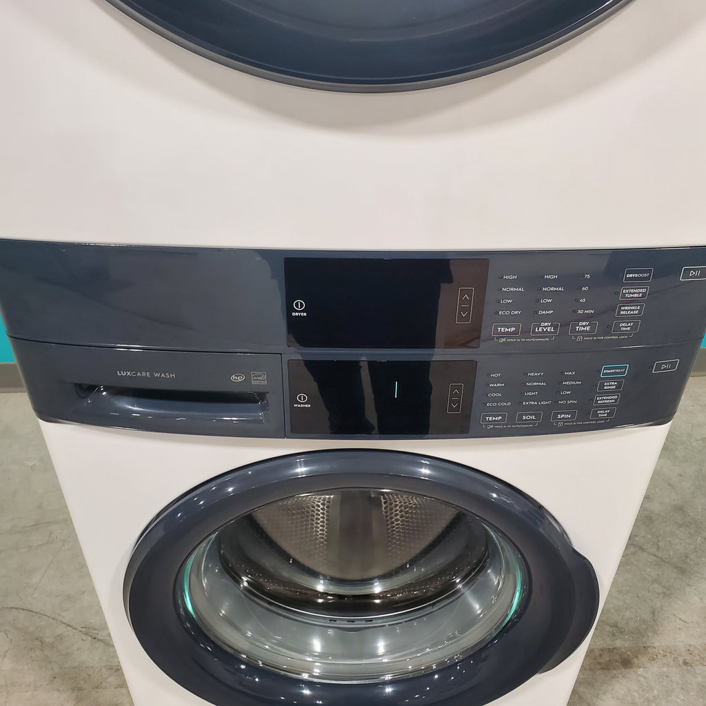 Pictures of Electrolux 300 Series Laundry Tower Single Unit Washer & Electric Dryer with LuxCare® Wash System ELTE7300AW - Scratch & Dent - Minor - Neu Appliance Outlet - Discount Appliance Outlet in Austin, Tx