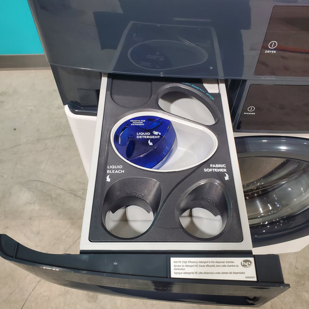 Pictures of Electrolux 300 Series Laundry Tower Single Unit Washer & Electric Dryer with LuxCare® Wash System ELTE7300AW - Scratch & Dent - Minor - Neu Appliance Outlet - Discount Appliance Outlet in Austin, Tx