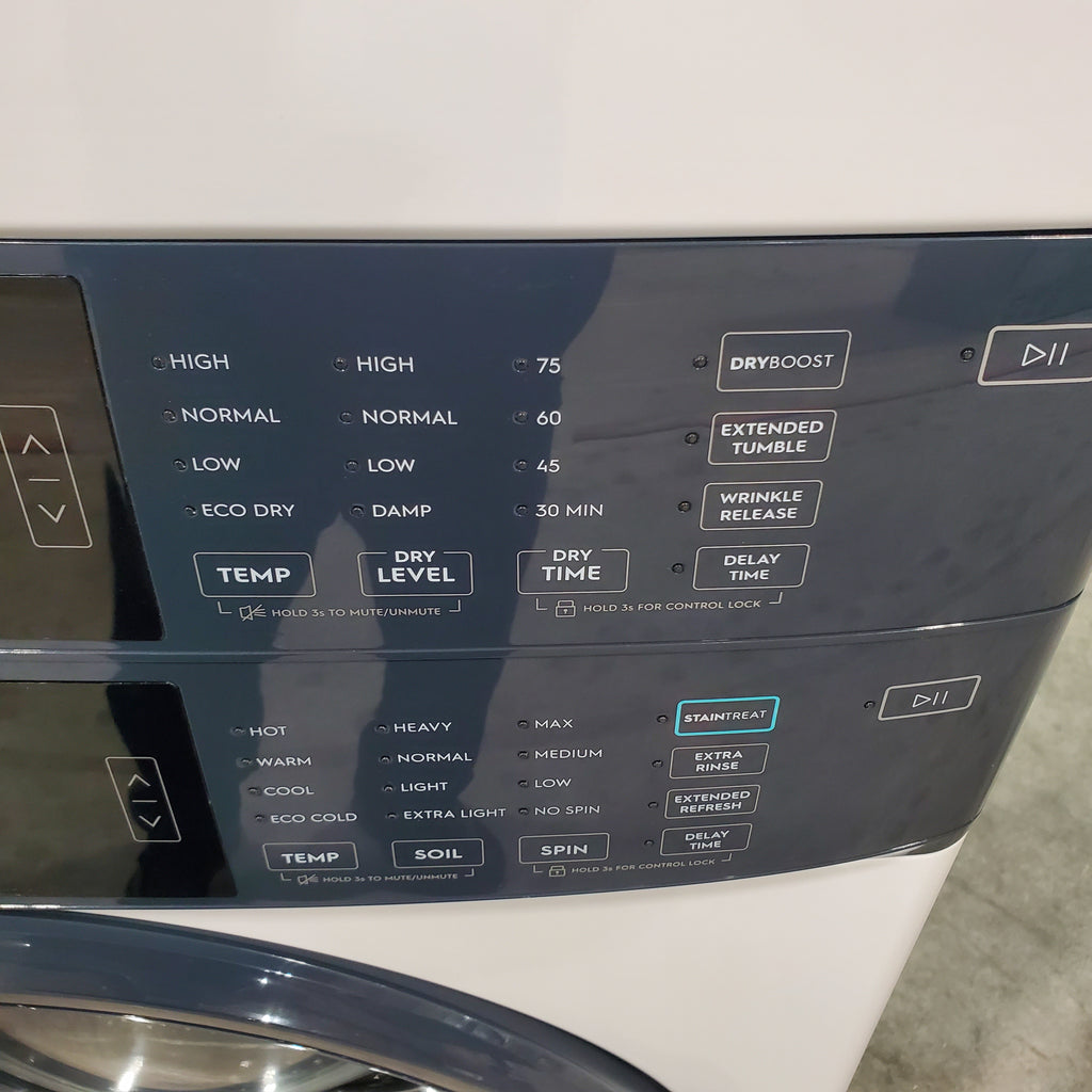 Pictures of Electrolux 300 Series Laundry Tower Single Unit Washer & Electric Dryer with LuxCare® Wash System ELTE7300AW - Scratch & Dent - Minor - Neu Appliance Outlet - Discount Appliance Outlet in Austin, Tx