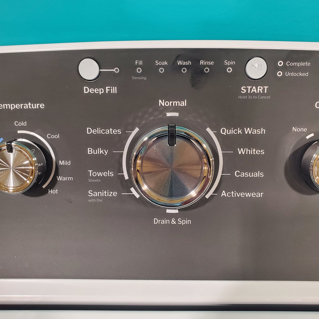 Pictures of GE 4.5 cu. ft. Capacity Washer with Stainless Steel Basket, Cold Plus and Wash Boost and GE 7.2 cu. ft. Capacity Electric Dryer with Up To 120 ft. Venting and Extended Tumble - Open Box - Neu Appliance Outlet - Discount Appliance Outlet in Austin, Tx