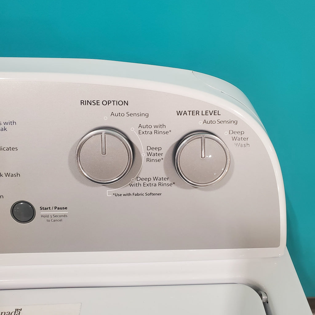 Pictures of Whirlpool 3.8–3.9 Cu. Ft. Top Load Washer with 2 in 1 Removable Agitator and Soil Level Selection WTW4957PW - Open Box - Neu Appliance Outlet - Discount Appliance Outlet in Austin, Tx