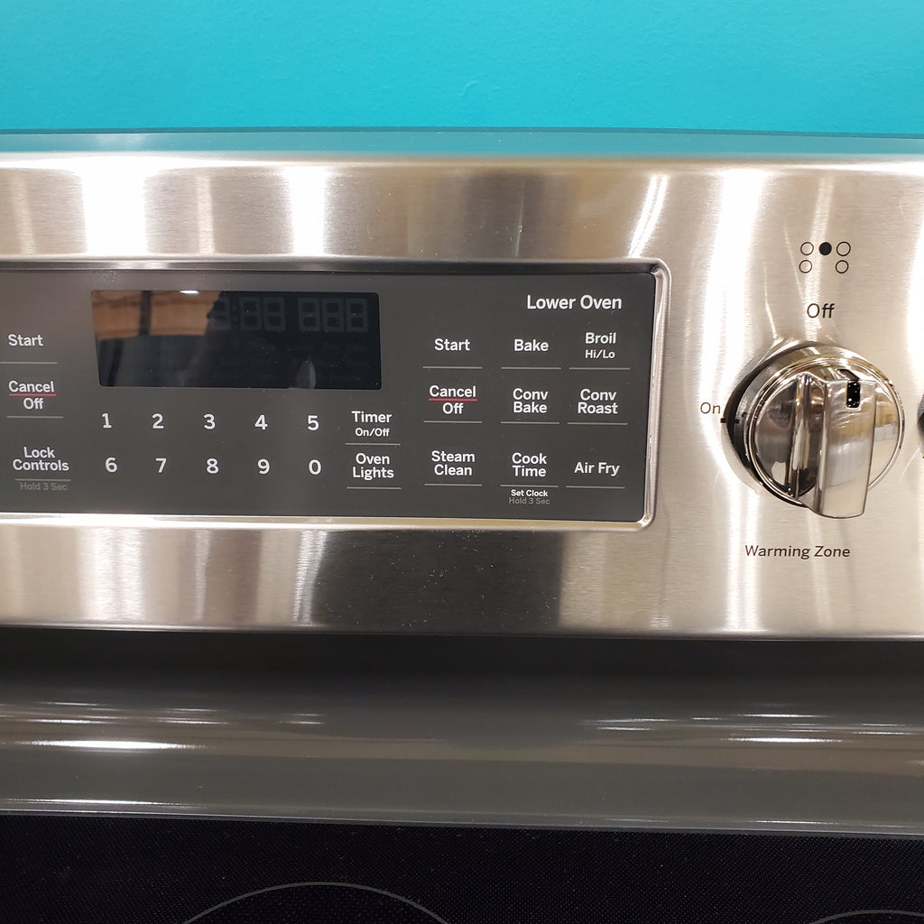 Pictures of GE Free-Standing 30" Electric Double Oven Convection Range with No-Preheat Air Fry JBS86SPSS - Open Box - Neu Appliance Outlet - Discount Appliance Outlet in Austin, Tx