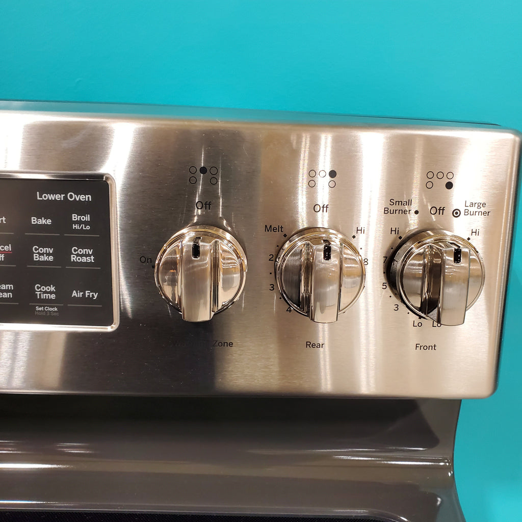 Pictures of GE Free-Standing 30" Electric Double Oven Convection Range with No-Preheat Air Fry JBS86SPSS - Open Box - Neu Appliance Outlet - Discount Appliance Outlet in Austin, Tx