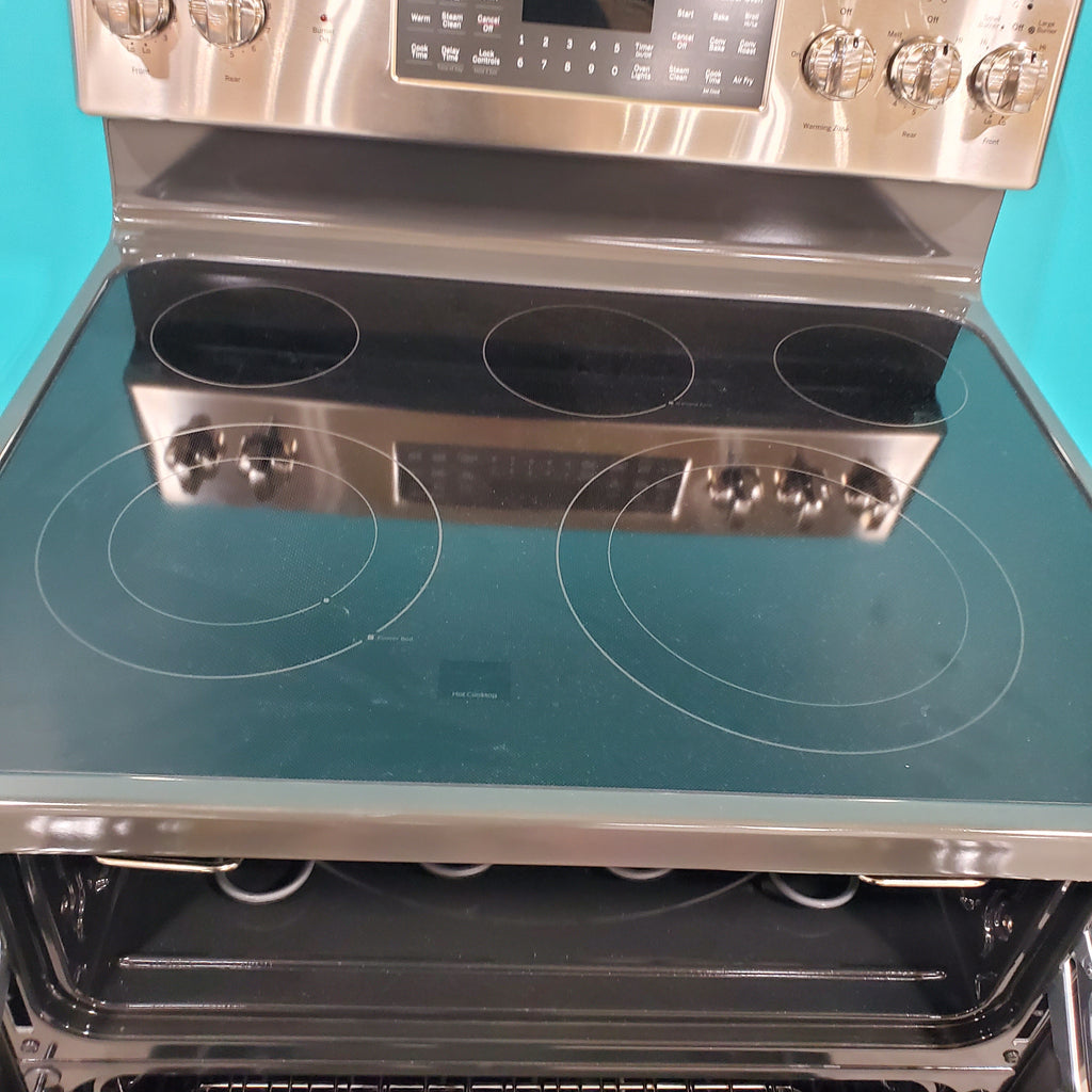 Pictures of GE Free-Standing 30" Electric Double Oven Convection Range with No-Preheat Air Fry JBS86SPSS - Open Box - Neu Appliance Outlet - Discount Appliance Outlet in Austin, Tx