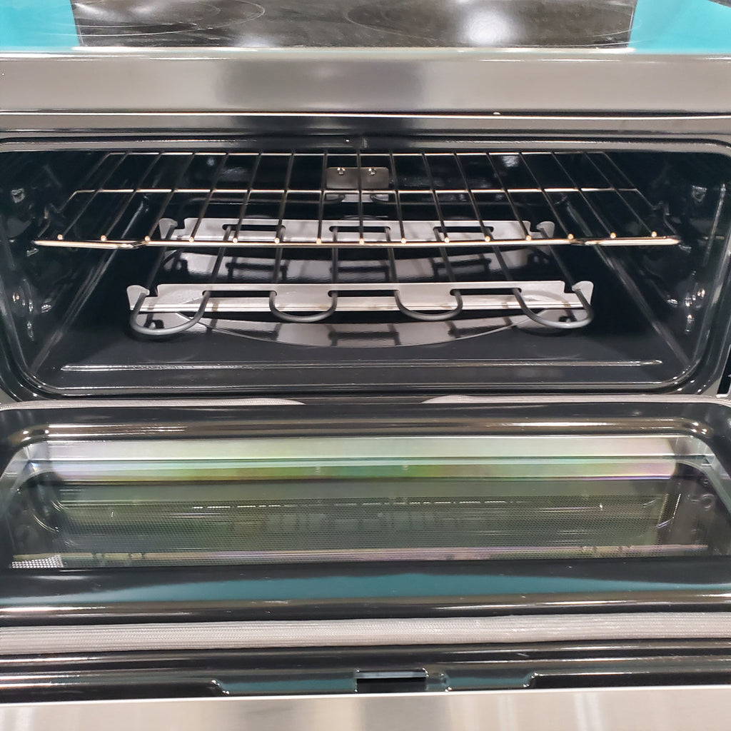 Pictures of GE Free-Standing 30" Electric Double Oven Convection Range with No-Preheat Air Fry JBS86SPSS - Open Box - Neu Appliance Outlet - Discount Appliance Outlet in Austin, Tx