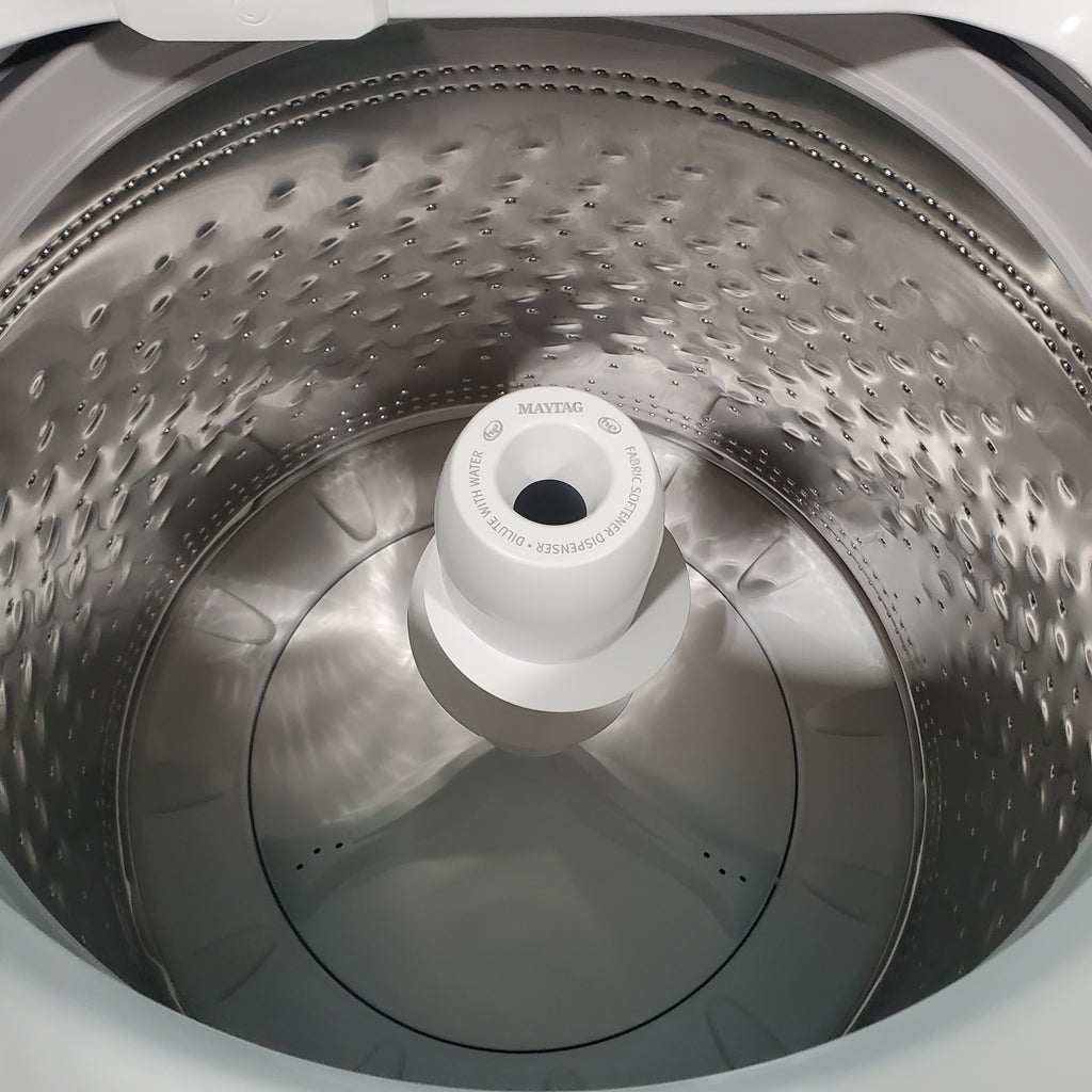 Pictures of Top Load Maytag 4.8 cu ft Power Impeller Washer with Extra Power Option and Deep Fill MVW4505MW - Open Box - Neu Appliance Outlet - Discount Appliance Outlet in Austin, Tx