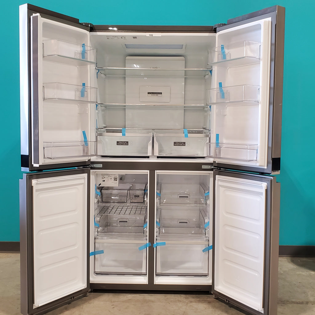 Pictures of Whirlpool Fingerprint-Resistant Stainless 36-inch Wide Counter Depth 4 Door 19.4 cu. ft. Refrigerator with Flexible ice bin WRQA59CNKZ - Open Box - Neu Appliance Outlet - Discount Appliance Outlet in Austin, Tx