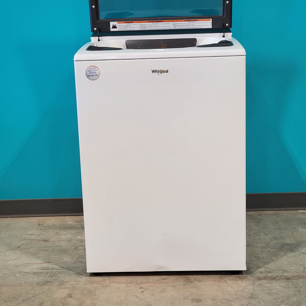 Pictures of Whirlpool 5.2 - 5.3 cu. ft. Top Load Washer with 2 in 1 Removable Agitator and Load & Go™ dispenser WTW8127LW - Scratch & Dent - Minor - Neu Appliance Outlet - Discount Appliance Outlet in Austin, Tx