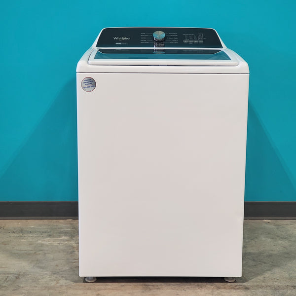 Whirlpool 4.7 - 4.8 cu ft Capacity Top-Load Washer with 2 in 1 Removable Agitator and Built-In Water Faucet WTW5057LW - Scratch & Dent - Minor