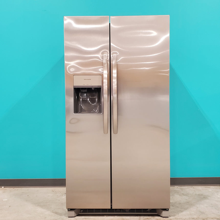 Frigidaire Standard Depth  25.6 Cu. Ft. Side by Side 36" Refrigerator with a EvenTemp Cooling System FRSS26L3AF - Open Box