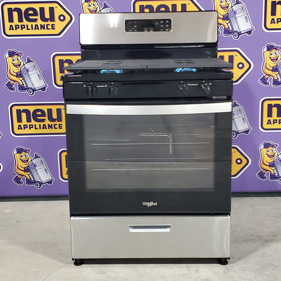 Whirlpool Stainless 5.1 Cu. Ft. Freestanding Gas Range with Broiler Drawer and Two Speed Heat Burners WFG320M0MS - Scratch & Dent - Minor