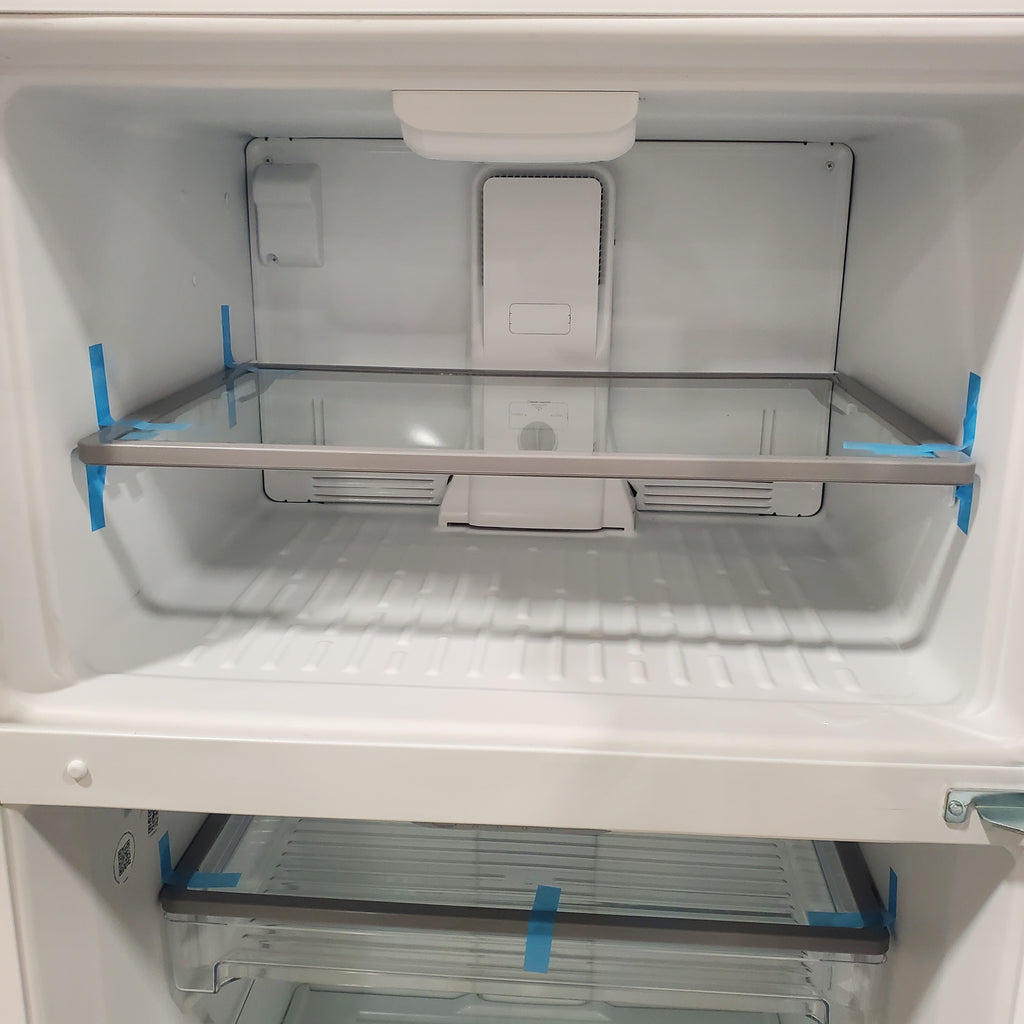 Pictures of Maytag White 33-Inch Wide 21 Cu. Ft. Top Freezer Refrigerator with PowerCold® Feature and Bright Series LED Lighting MRT311FFFH - Scratch & Dent - Minor - Neu Appliance Outlet - Discount Appliance Outlet in Austin, Tx